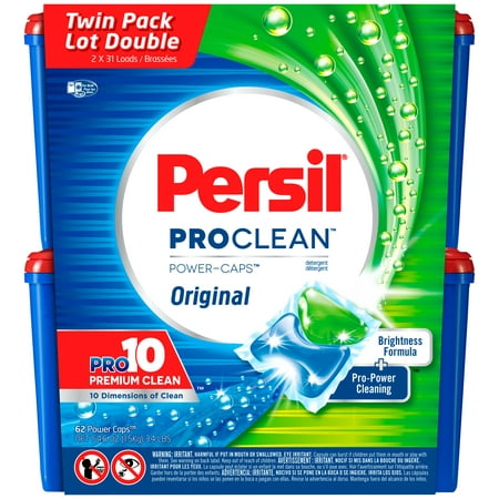 Persil ProClean Power-Caps Laundry Detergent, Original, 62 (Best Detergent For Dark Jeans)