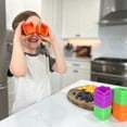 thumbnail image 3 of Silicone Lunch Box Microwaveable Household Square Salad Dressing Compartment Artifact Lunch Box for Kids 180ML 2PCS, 3 of 6