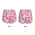 thumbnail image 3 of Balery Strawberry Popsicle Pantalones cortos deportivos para mujer con forro y dos bolsillos, elásticos, para entrenamiento, gimnasio, yoga-X-Large, 3 of 7