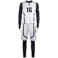 thumbnail image 3 of Disfraz de Cosplay de Meguru de Bachira, mono de fútbol de Jersey blanco, mono de Anime azul, ropa de Carnaval de Halloween, 3 of 4