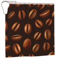 thumbnail image 2 of XMXT Waterproof Shower Curtain Liner with Iron Hooks, 3D Coffee Bean Print Shower Curtains for Bathroom Decor Accessories, 72 x 72 inches, 2 of 8