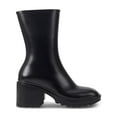 thumbnail image 3 of INC Womens Black Cushioned Everett Square Toe Block Heel Zip-Up Rain Boots 6 M, 3 of 4