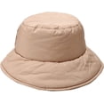 thumbnail image 4 of CoCopeaunts Bucket Hat for Women Winter Fashion Solid Color Thick Warm Basin Hat Down Wide Brim Men Fisherman Hat Windproof Warm, 4 of 8