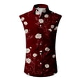 thumbnail image 4 of LTTVQM Men's Hawaiian Shirts 2026 Summer Beach Sleeveless Button Down Shirts Casual Tropical Print Tee Holiday Clothing Vermilion XL, 4 of 5