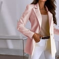 thumbnail image 4 of Aboser Pink Blazers for Women Business Casual Workwear Collared Work Office Suit Jackets with Pockets Lightweight Open Front Blazer Jacket, 4 of 7