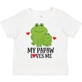 thumbnail image 3 of Inktastic My Papaw Loves Me Grandson Frog Boys Toddler T-Shirt, 3 of 5