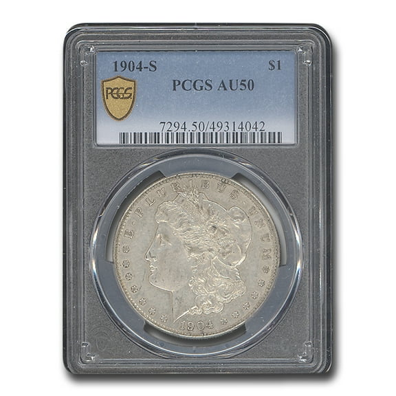 1904-S Morgan Dollar AU-50 PCGS