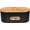 Black Box, variant on Breadbox Bin with Bamboo Lid&Window Modern Metal Box Bread Storage Container for Kitchen Counter Vintage Kitchen Black bread box