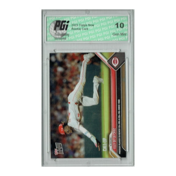 Elly De La Cruz 2023 Topps Now #746 Fastest to 10 HRs, 20 SBs Rookie Card PGI 10