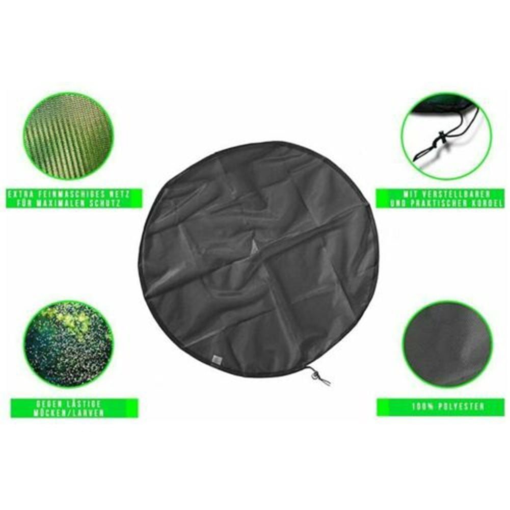 Mesh Cover Netting For Outdoor Garden Rain Barrels Water Collector Buckets 80cm Smile Home