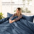 thumbnail image 3 of Bare Home Organic Cotton Duvet Cover Set - 400 Thread Count - Sateen Weave - Full, Bering Sea, 3-Pieces, 3 of 10