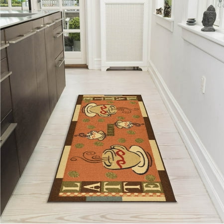 Ottomanson Sara S Kitchen Coffee Cups Runner Rug Walmart Com