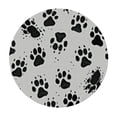 thumbnail image 4 of nygtbtfer Fitted Tablecloth Animal Tracks Paw Footprints Round Tablecloths with Elastic Edge  31-35, 4 of 8