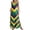 Green, variant on Women's Maxi Dress Sleeveless Carnival Holiday Outfits Printed V-Neck Spaghetti Strap Cami Long Dress with Slit (2XL, Pink)