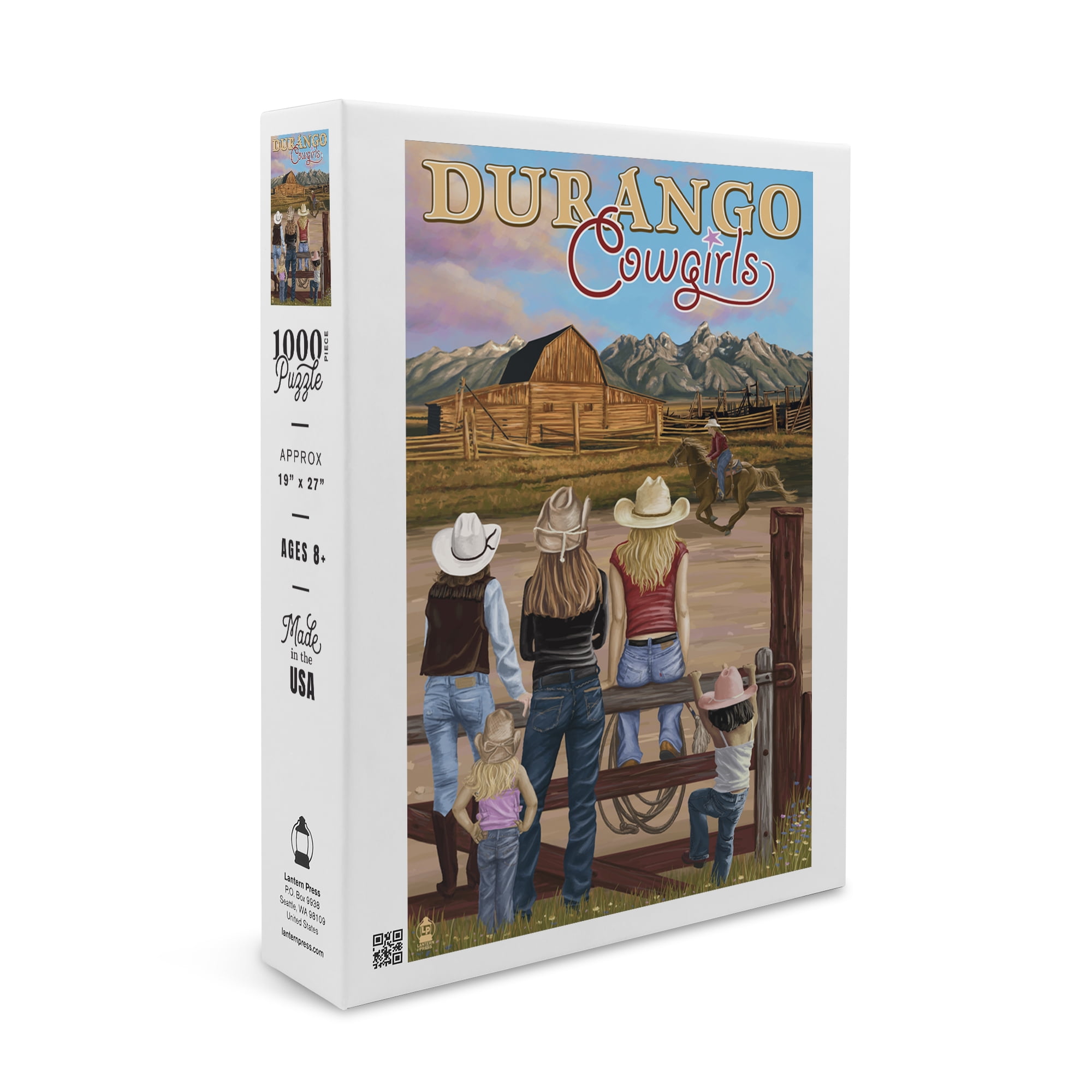 Durango, Colorado, Cowgirls (1000 Piece Puzzle, Size 19x27, Challenging Jigsaw Puzzle for Adults