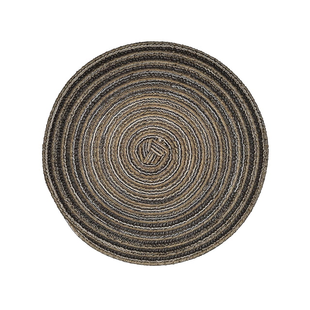 DJN Clearance Placemat Antiskid Heat Insulation Mats Nnitting Circle Table Placemat Dinner Kitchen Pad Polyester C One Size