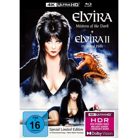 Elvira - Herrscherin der Dunkelheit (inkl. Elvira s Haunted Hills) Mediabook (4K (4K Ultra HD)