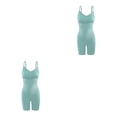 thumbnail image 1 of Seitruly Body Body Ropa interior Corsés de control Levantador Camiseta interior Moldeadores Cintura femenina más delgada Pantalones para el Verde 2Conjunto, 1 of 6