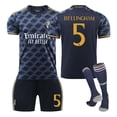 thumbnail image 1 of 23-24 Real Madrid Away Royal Blue Shirt No.10 Modric 7 Pooh C Ronaldo 5 Bellingham Football Kit NO.5 BELLINGHAM 2XL, 1 of 5