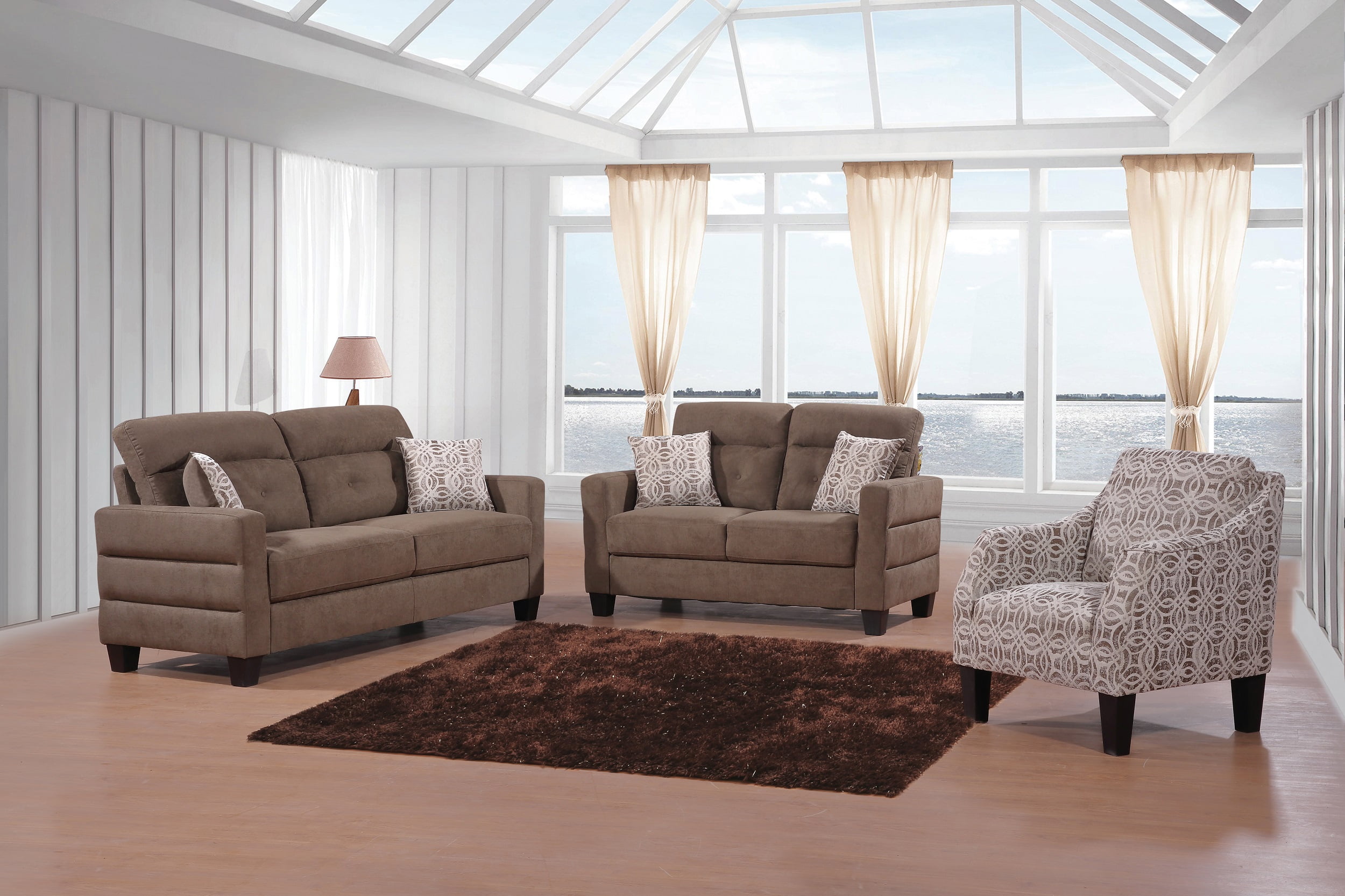 Lovely Beautiful Classic Contemporary Sofa And Loveseat Cushion Pillows