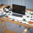thumbnail image 3 of Long Mouse Pads for Desk,Dinosaur and Volcano Pattern Desk Mats on Top Of Desks, Desk Mouse Pad Extra Large with 3mm Non-Slip Base and Stitched Edge for Gaming,Office,Work,Home 35.4"x15.7", 3 of 6