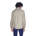 thumbnail image 3 of American Apparel Men's Twill Tab Collar Long Sleeve Shirt, Vintage Khaki, Medium, 3 of 5