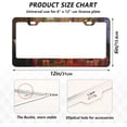 thumbnail image 2 of Christmas Fireplace License Plate Frame, Aluminum Car Tag Frames, 2 Pack Universal Car License Plate Covers with 2 Holes and Screws Decorative, 2 of 7