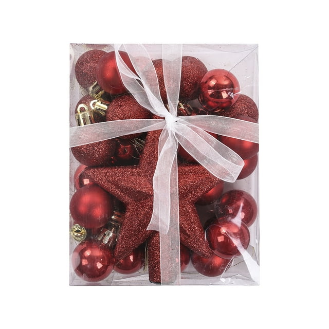 TheFound Christmas Balls, Solid Color Ball Decorative Artware Festival Ornament