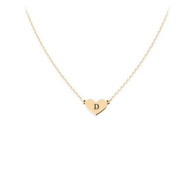 Engravable Heart Charm Necklace