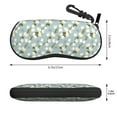 thumbnail image 2 of KLL Tulips Flowers Print Eyeglass Case for Men & Women's Classy Travel Eyewear Holder Case Zipper Eyeglasses Case With Hook, 2 of 6