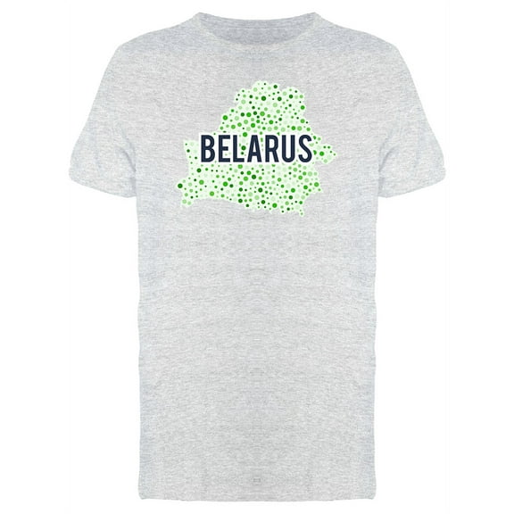 Belarus Dotted Map Ts Tee Men's -Image by Shutterstock