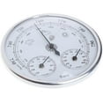 thumbnail image 2 of in 1 Weather Station Barometer Thermometer Hygrometer Wall Hanging (Silver), 2 of 5