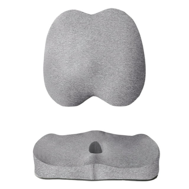 Multifunctional Set For Chair/Car Including Lumbar Coccyx Back And Coccyx Injected With Gel Cloud Support Wiggle Seat Waist Vibrating Seat Vehicle Seat Covers Vehicle Fuzzy Upper Back Support for Car