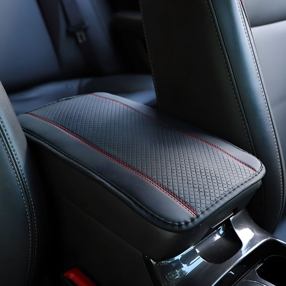 LADYGYM 2026 New Car Armrest Storage Box Mat,Fiber Leather Car Center Console Cover,Car Armrest Seat Box Cover,Automobile Accessories Interior Protection for Most Vehicles,Suv,Car