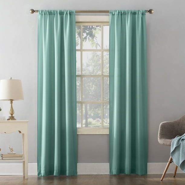 Mainstays Textured Solid Curtain Panel