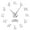 Silver, variant on Fox Terrier Dog Silhouettes Frameless Wall Clock Stickers, DIY Modern Decorative Clocks for Living Room, Bedroom, Office - Easy to Install, Large 3D Clock Design (Gold,27in)