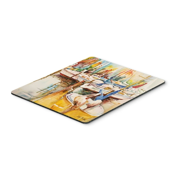 Sailboats and Pelicans Mouse Pad Hot Pad or Trivet