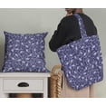thumbnail image 5 of Soimoi Poly Canvas Purple Fabric By the Yard - 56 Inch Wide - Leaves & Lotus Floral Print Material - Tranquil and Botanical Designs for Stylish Creations Printed Fabric, 5 of 6