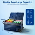 thumbnail image 2 of BODEGA 12V Car Refrigerator,80QT Dual Zone Portable Refrigerator and Freezer with App Control, Electric Cooler for Vehicle & Home Use, Built-in Battery Protection, Wheel & Retractable Handle, 2 of 8