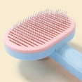 thumbnail image 2 of Cat Brushes For Indoor Cats | Cat Slicker Brush Self Cleaning | One-Click Cleaning Cat Brush For Long Or Short Haired Cats, Cat Comb For Kitten Rabbit Massage Removes Mats, Tangles And Loose Fur, 2 of 9