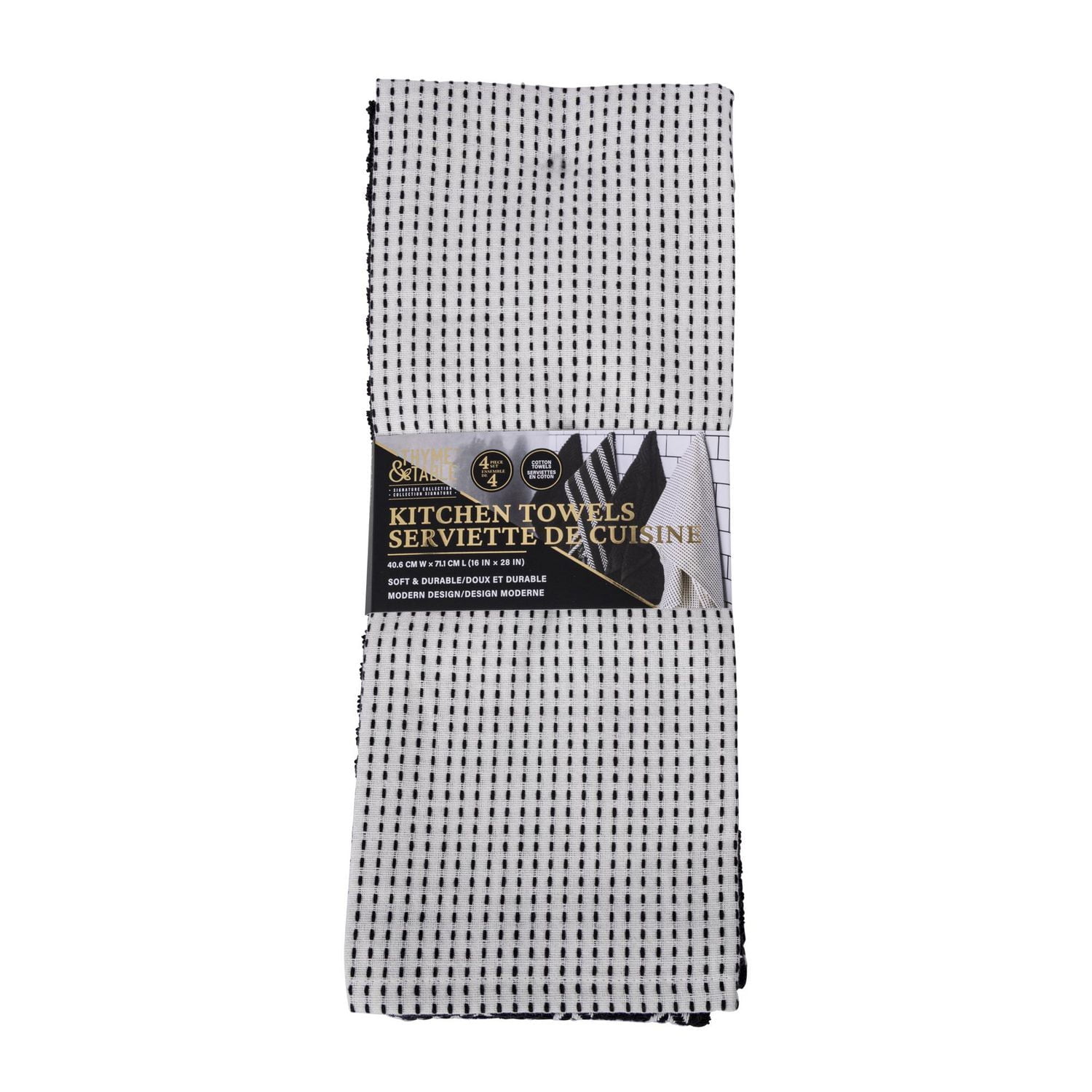 Thyme & Table 4-Pack Kitchen Towels, Towels