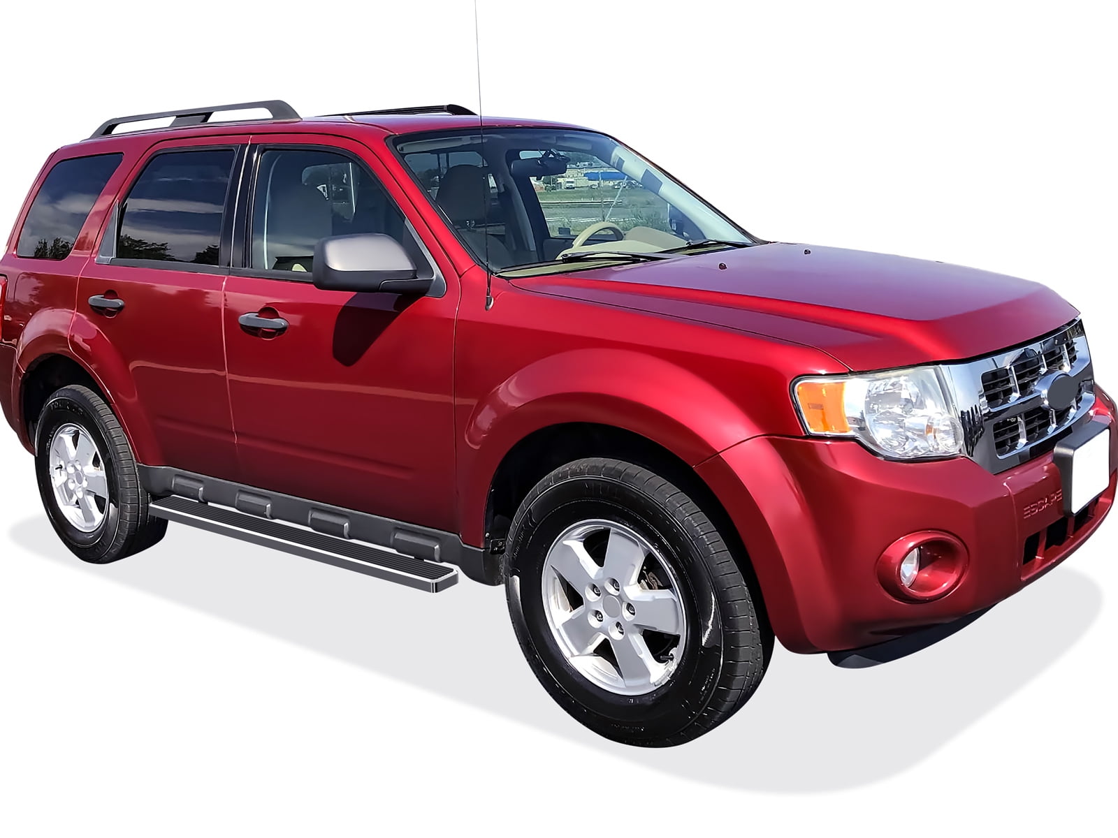 APS Running Boards 5 inches Compatible with Ford Escape 2008-2012 & Mazda Tribute 08-11 & Mercury Mariner 08-10 (Nerf Bars Side Steps Side Bars)
