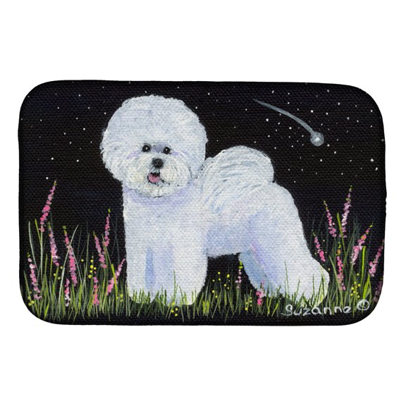 Bichon Frise Dish Drying Mat