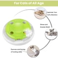thumbnail image 4 of Juguete eléctrico para gatos - Juguete automático para gatos que se activa solo - Juguete interactivo para gatos que funciona con pilas - Muelles reemplazables - Verde, 4 of 5