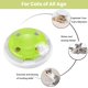 thumbnail image 4 of Juguete eléctrico para gatos - Juguete automático para gatos que se activa solo - Juguete interactivo para gatos que funciona con pilas - Muelles reemplazables - Verde, 4 of 5