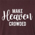 thumbnail image 5 of Wild Bobby Make Heaven Crowded Inspirational/Christian Men Premium Tri Blend Tee, Cardinal, Small, 5 of 5