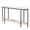 White & Black, variant on Hassch Oval Console Table with Metal Frame, Modern Entryway Table with Open Shelf, Narrow Sofa Table for Hallway Living Room Foyer, White & Gold