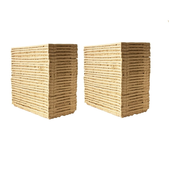 True Micro Tray - ECO Compostable Trays - Pack of 50 - Single Use Stiff Paper Growing Flats - 19