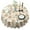 Beige Highland Cow, variant on Beige Highland Cow Flower Cartoon Pattern Round Tablecloth 60"x60",Wrinkle Wipeable Table Cloth for Kitchen Dining Room Picnic Patio Party