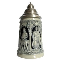 German Beer Stein crusader stein 1 liter tankard, beer mug